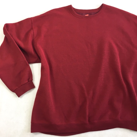 Dark red crewneck sweatshirt Clearance